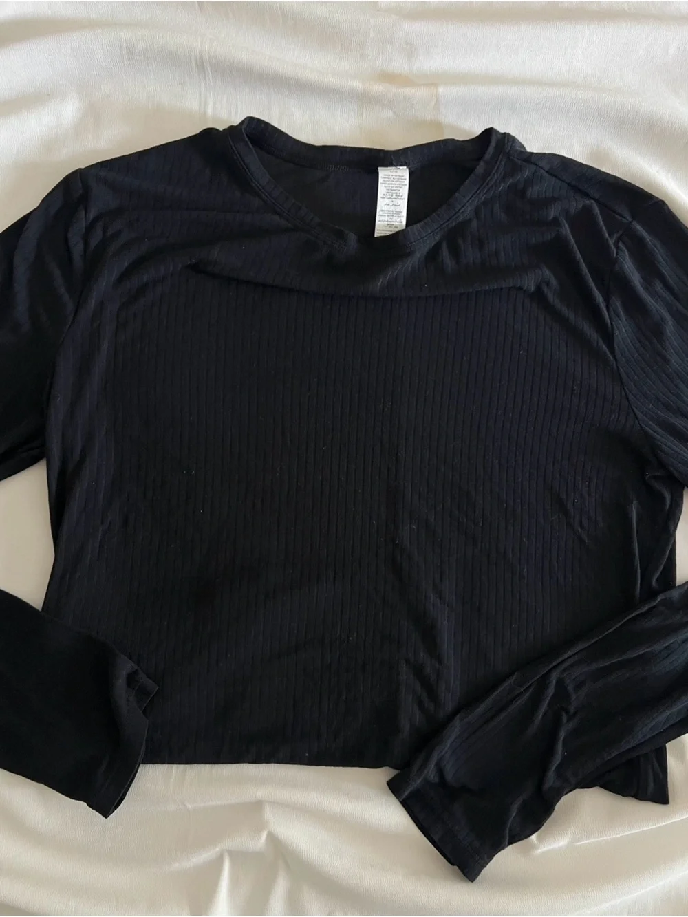 Alo Yoga Black Ribbed Longsleeve ✨🤍